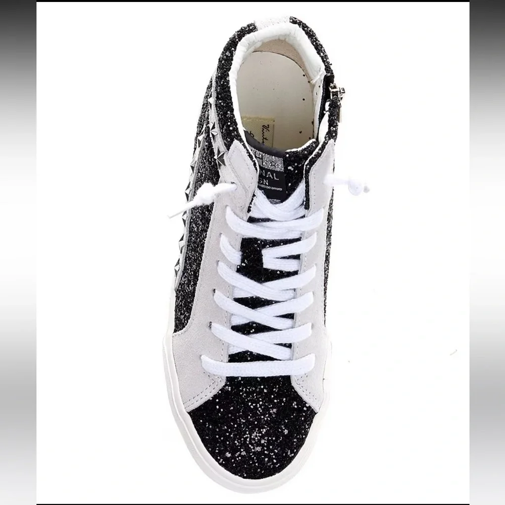 Vintage Havana dormy glitter star studded high top platform sneaker - Picture 11 of 12